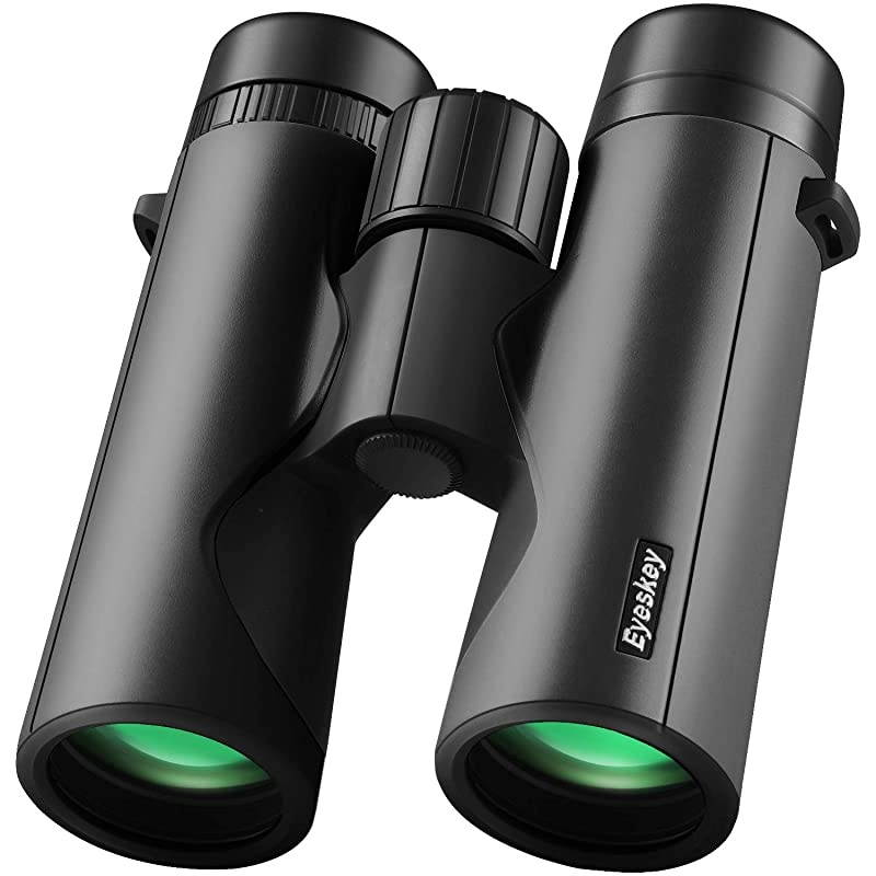 Bird Watching Binoculars for Adults Compact | Waterproof Fog Proof Binoculars for Outdoor Games Hunting | Clear LowLight Vision | Wide Field of View | Professional Sports Optics Black8X42