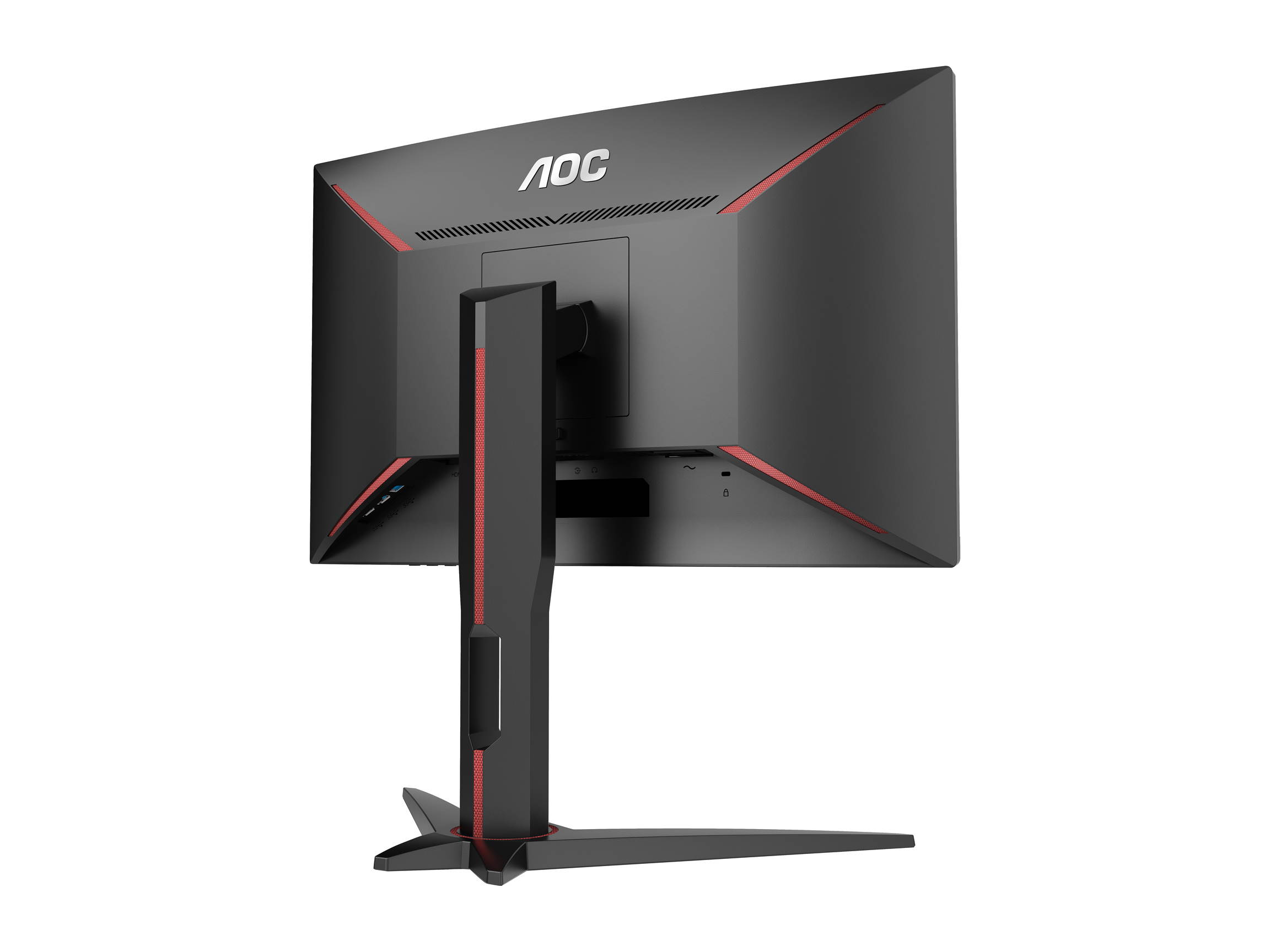 AOC Gaming C24G1 24" Curved Gaming Monitor, Full HD 1920 x 1080, 1500R Curved VA Panel, 1ms (MPRT), AMD FreeSync, 144Hz, 3-sided Frameless, Height Adjustable, DisplayPort/HDMI/VGA, VESA Compatible