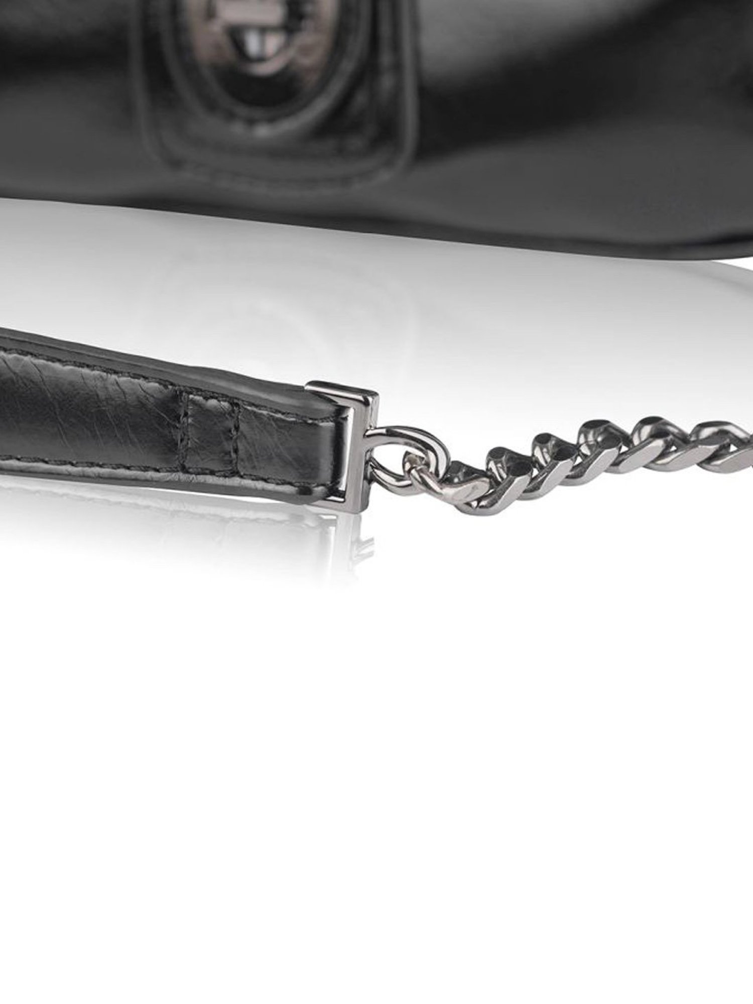 Angeline Black Solid Medium Sling Handbag