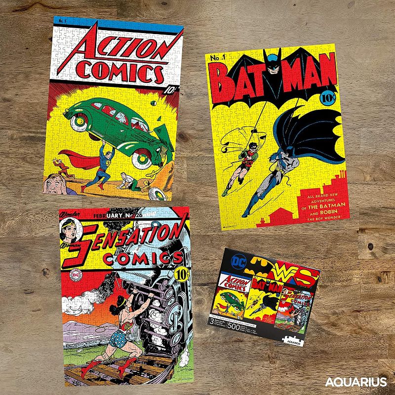 NMR Distribution DC Comics 500 Piece Jigsaw Puzzles | Set of 3