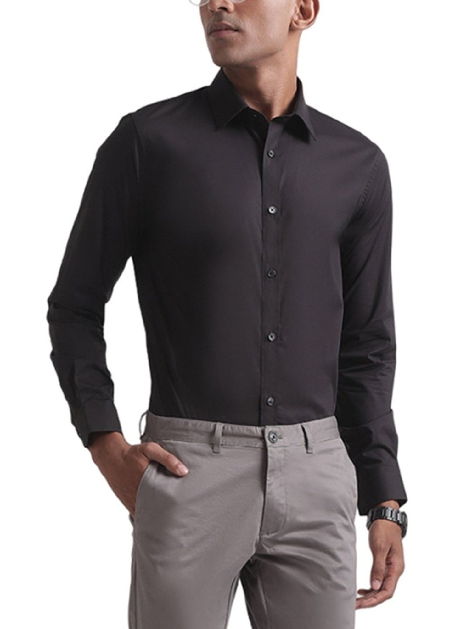 Matinique Black Slim Fit Shirt