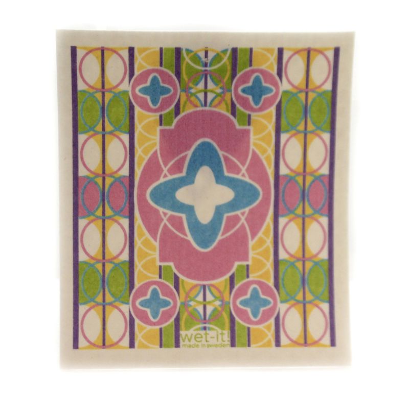 Swedish Dish Cloth 7.75" Florida Sunshine State Absorbent Cleaning Cloth Beach Flamingo  -  Dish Cloth