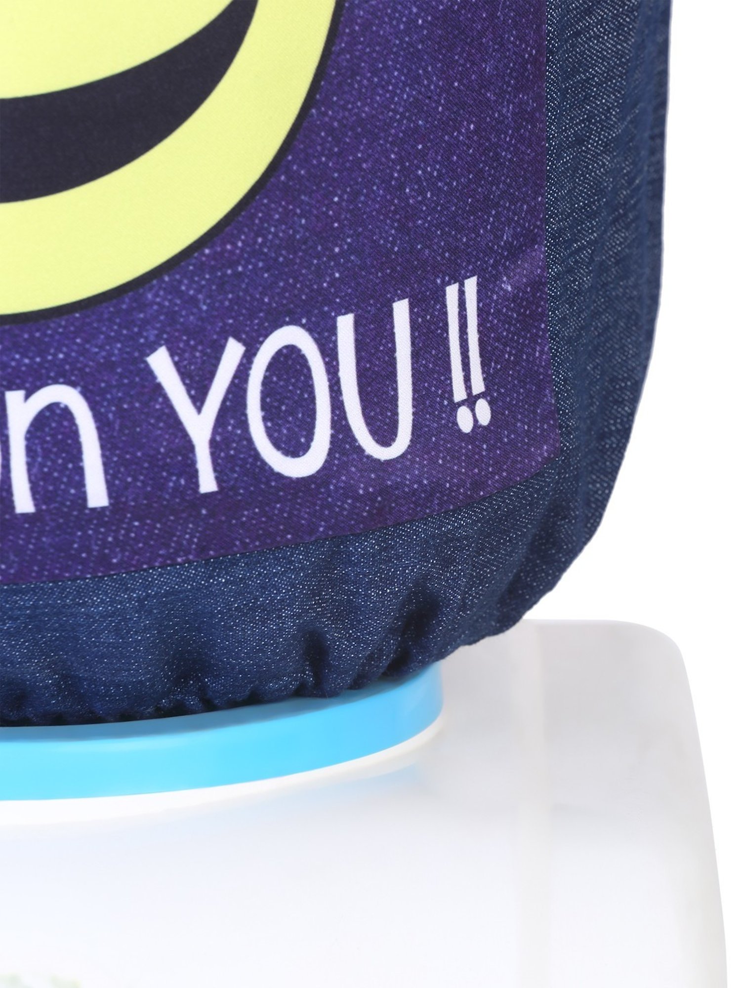 Swayam Printed Purple & Navyblue Cotton Water Bottle Cover for 20 Liter Jar