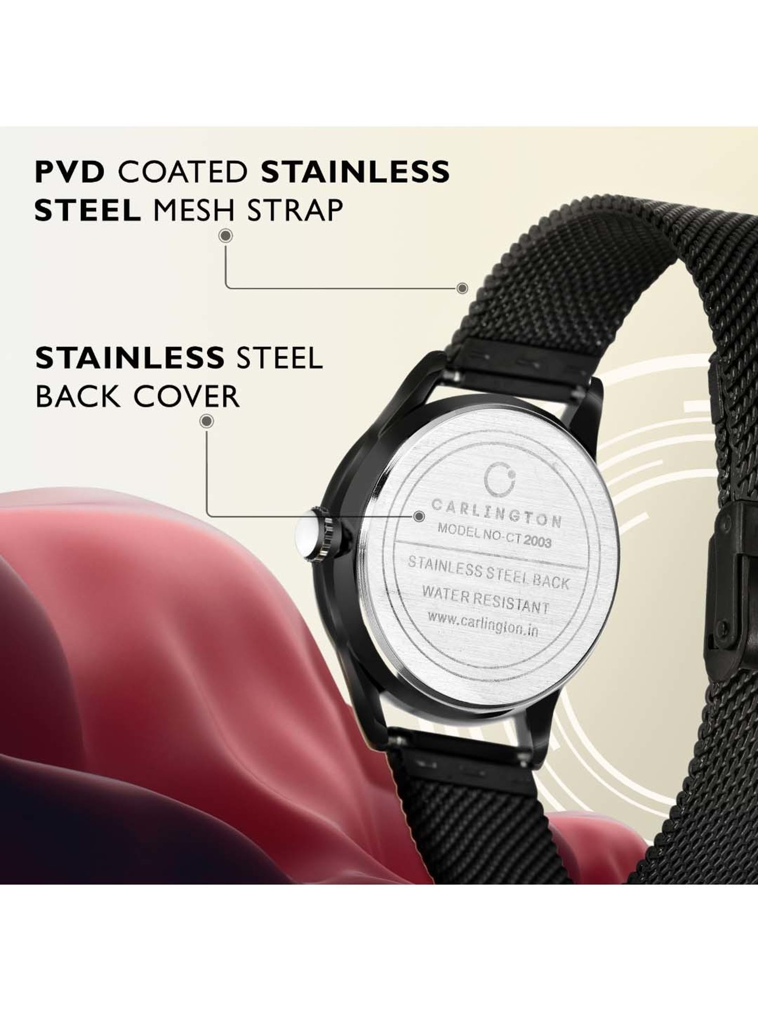 CARLINGTON CT 2003 Analog Watch for Women