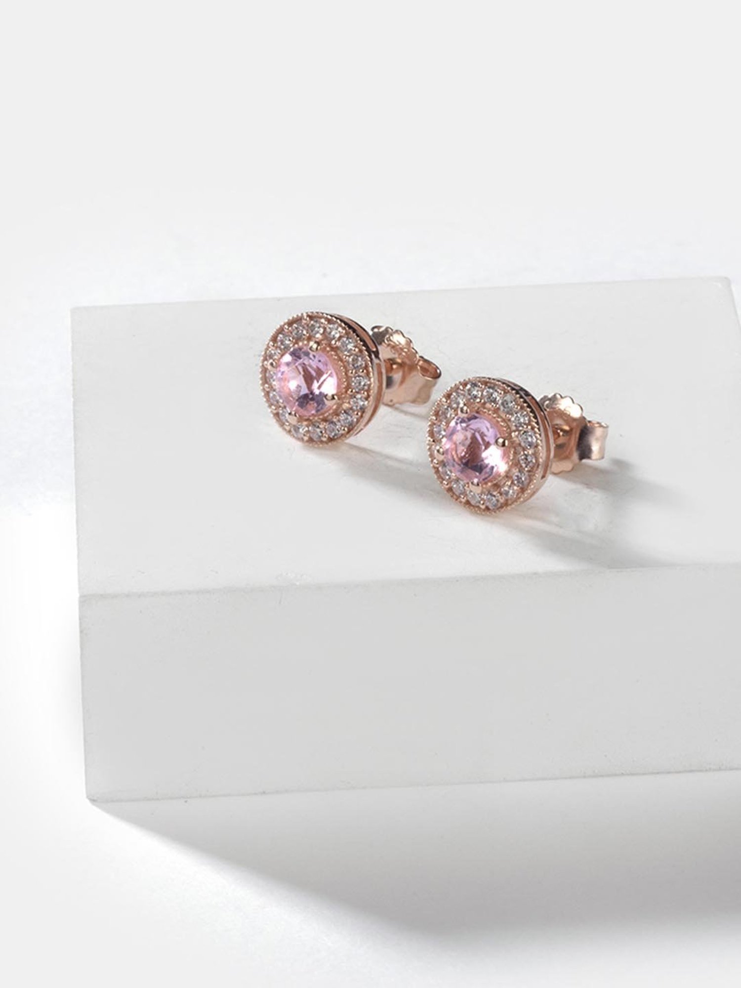 Shaya 92.5 Sterling Silver Rouge Glow Earrings for Women