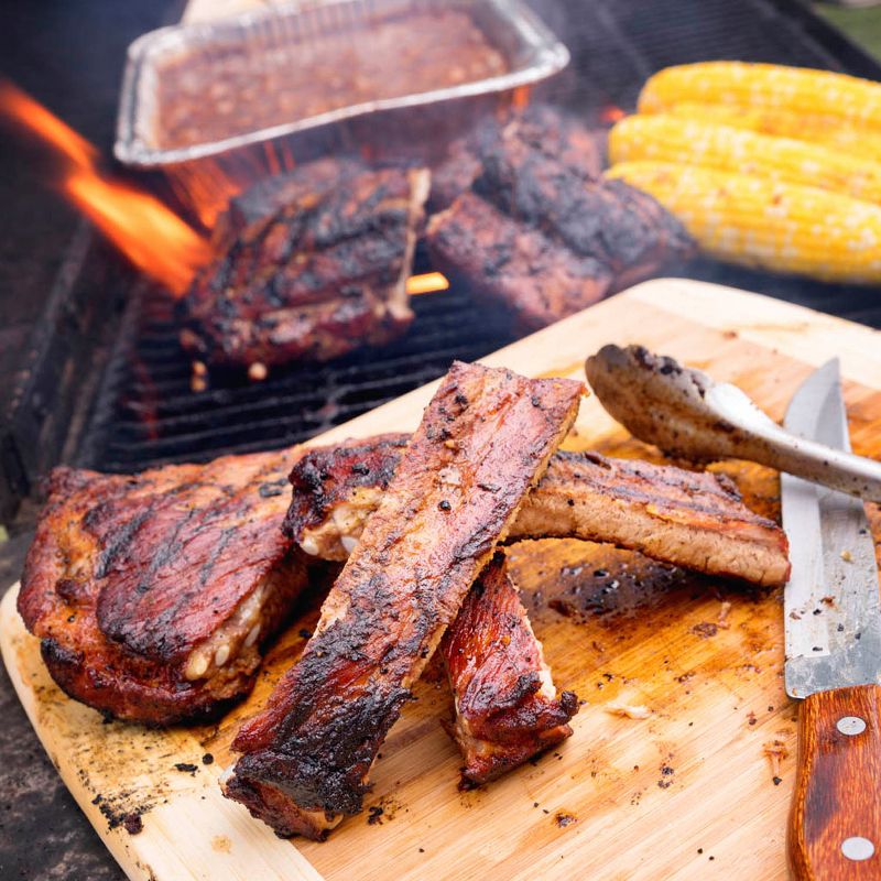 Best of the West All-Natural Mesquite Lump Charcoal for Grilling or Smoking, No Added Preservatives, 15.40-Pound Bag (4 Pack)