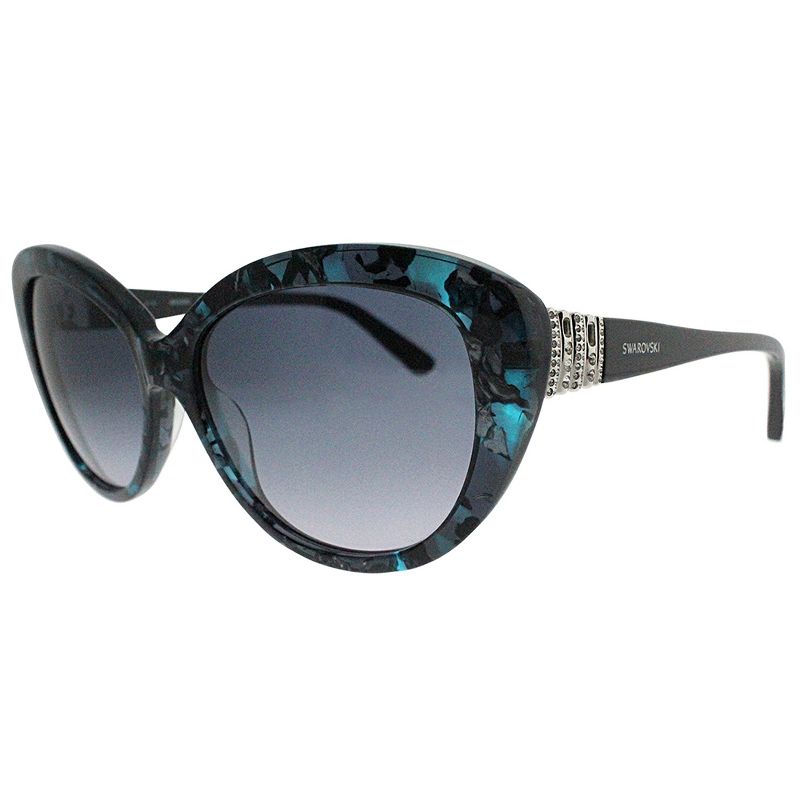 swarovski  55B Womens Cat-Eye Sunglasses Colored Havana 58mm