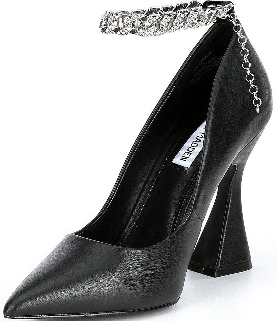 Pelle Moda Berlin Glitter Ankle Strap Pumps