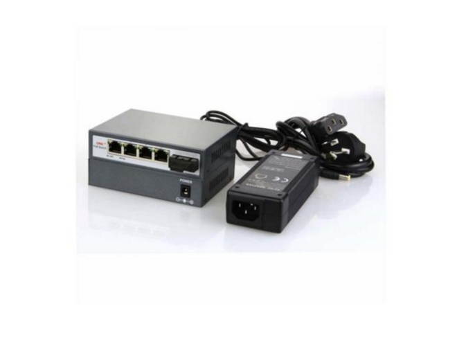 ONV-POE31004PF-at 4 PoE IEEE802.3at 5-Port SC Fiber Port Media Converter Switch