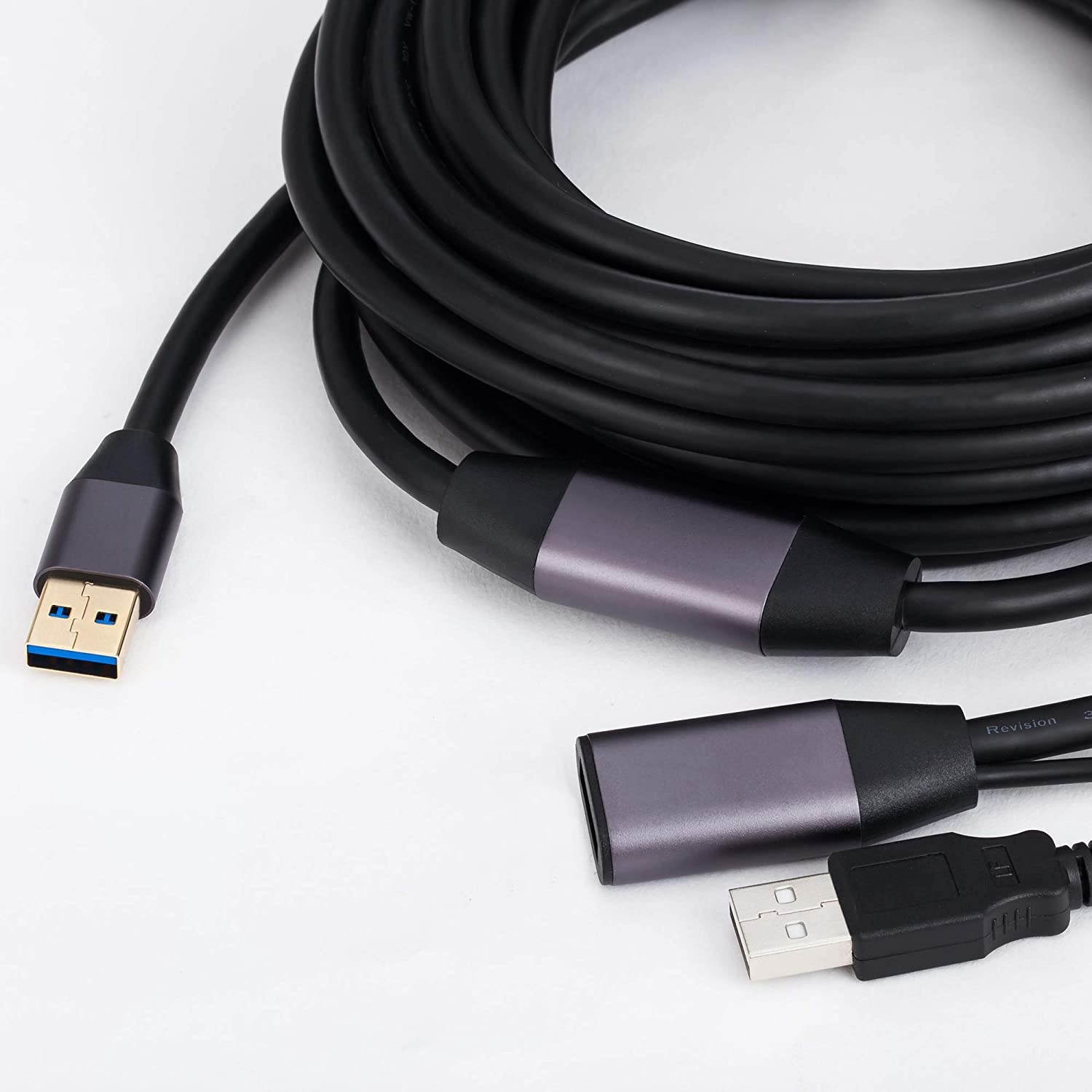 VCZHS Active USB 3.0 Extension Cable 25 Feet USB 3.0 Active Repeater Cable Built-in Double Signal Booster Chipsets