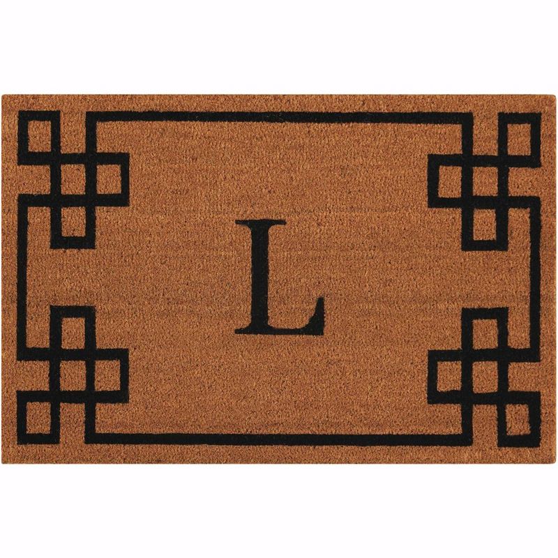 Nourison Elegant Entry "L" Natural Doormat EECML 2' x 3'