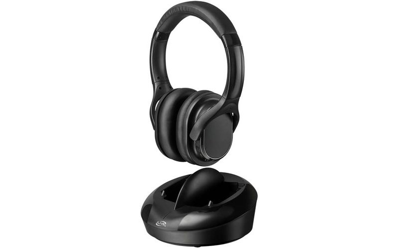 iLive IAHRF79B RF Wireless Headphones - Stereo - Black - Mini-phone - Wired/Wireless - RF - 100 ft - 32 Ohm - 20 Hz 20 kHz - Over-the-head - Binaural