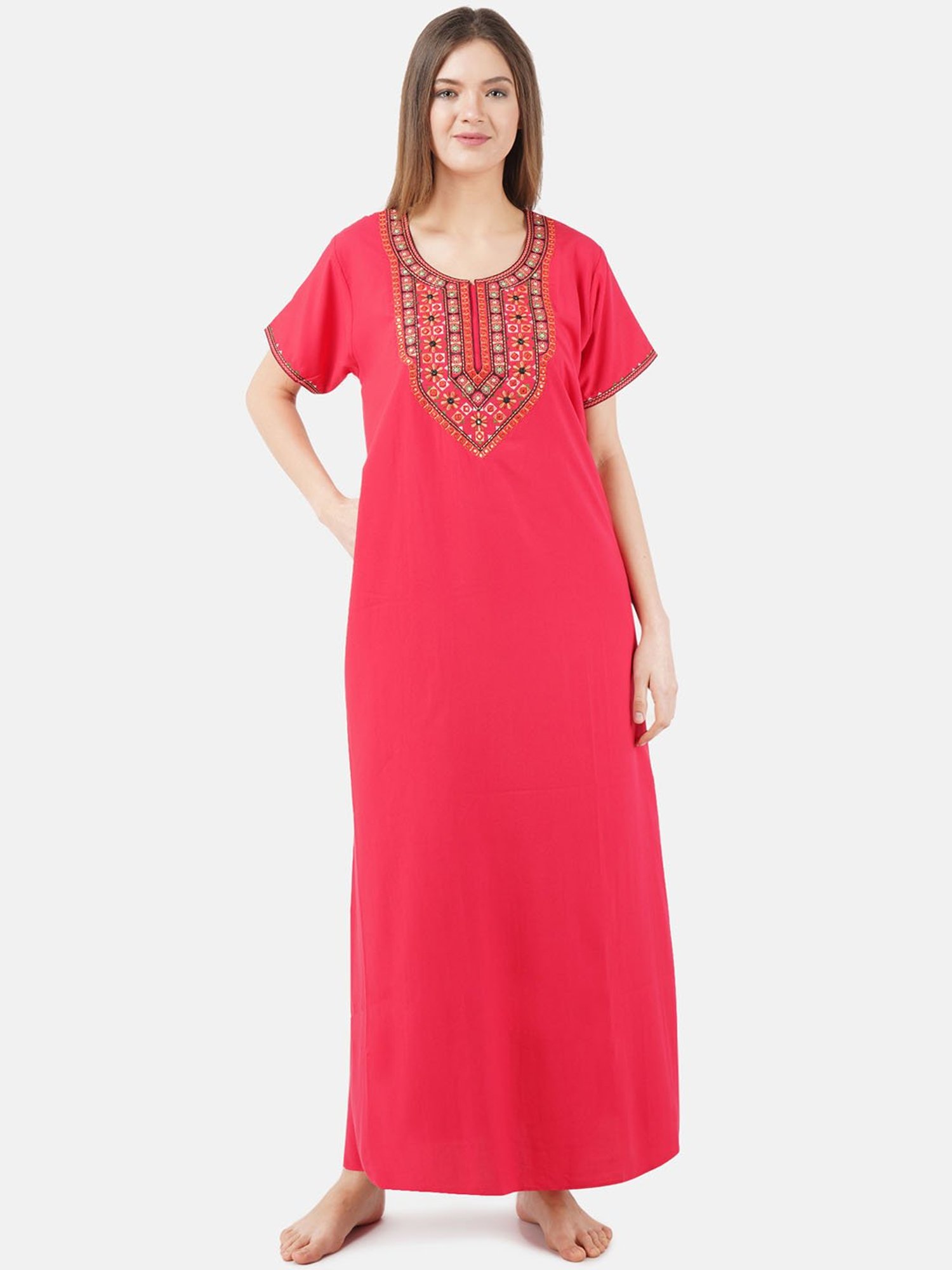 KOI SLEEPWEAR Peach Embroidered Nighty