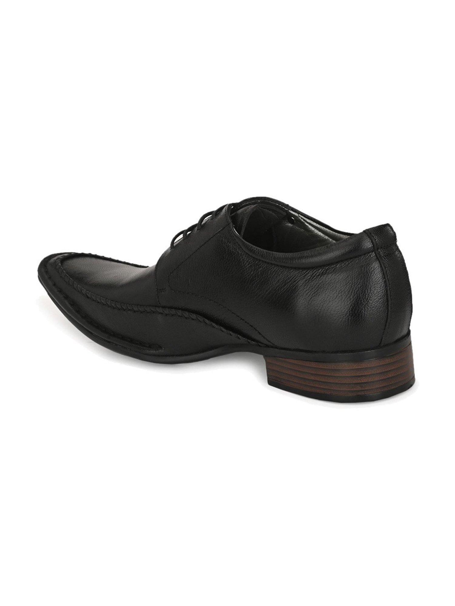 Hitz Men's Black Derby Shoes