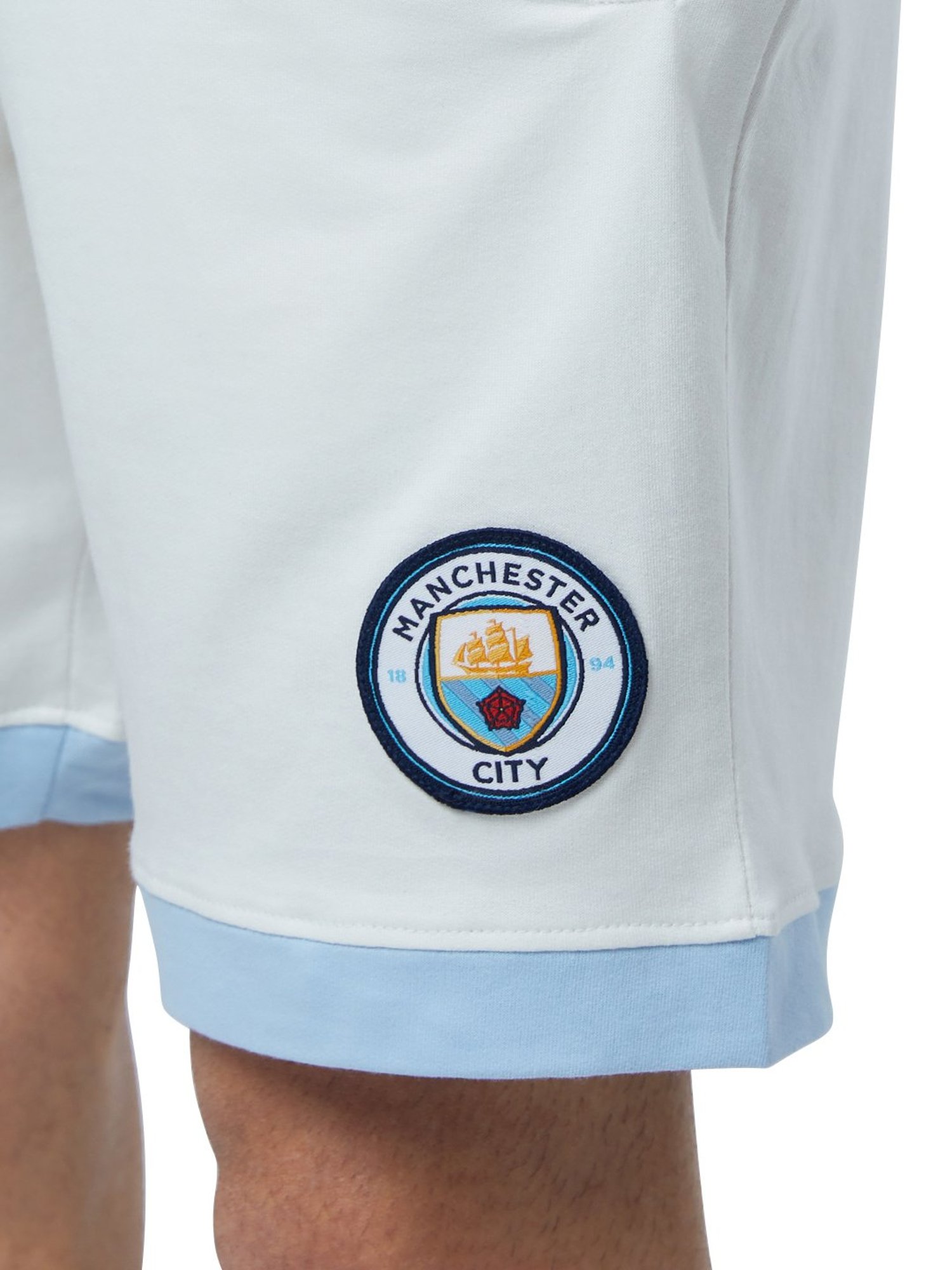 The Souled Store White Manchester City Logo Shorts