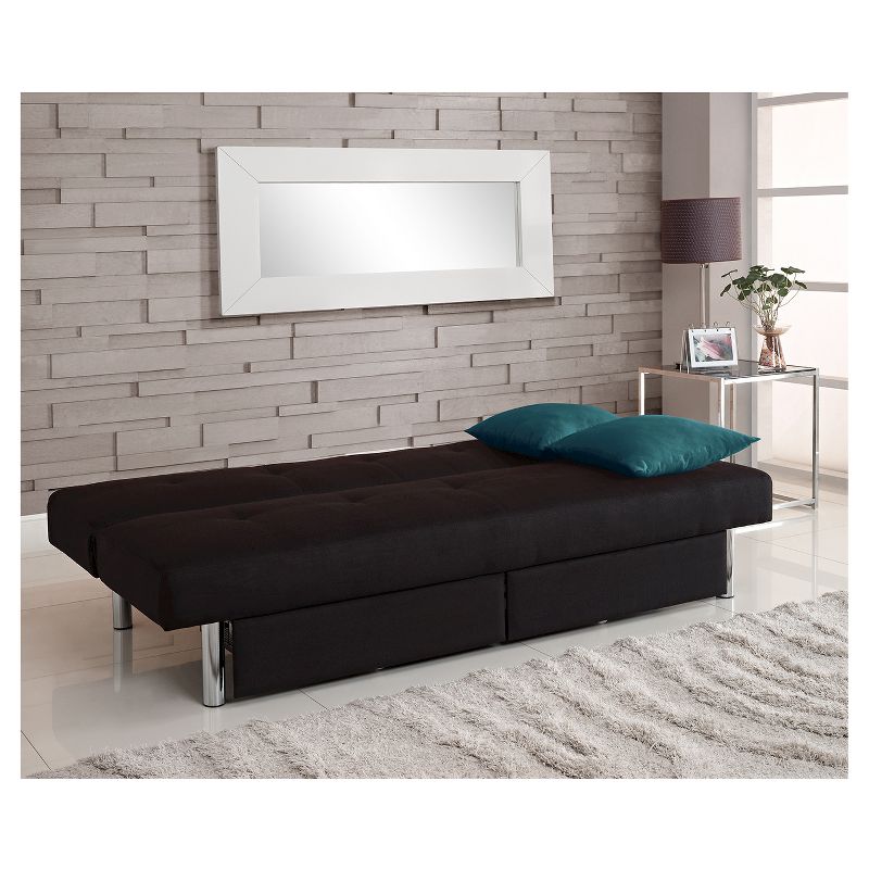 Sola Storage Futon Black - Dorel Home Products