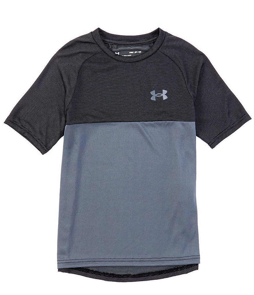 Under Armour Big Boys 8-20 Short-Sleeve Colorblock Raglan Tee