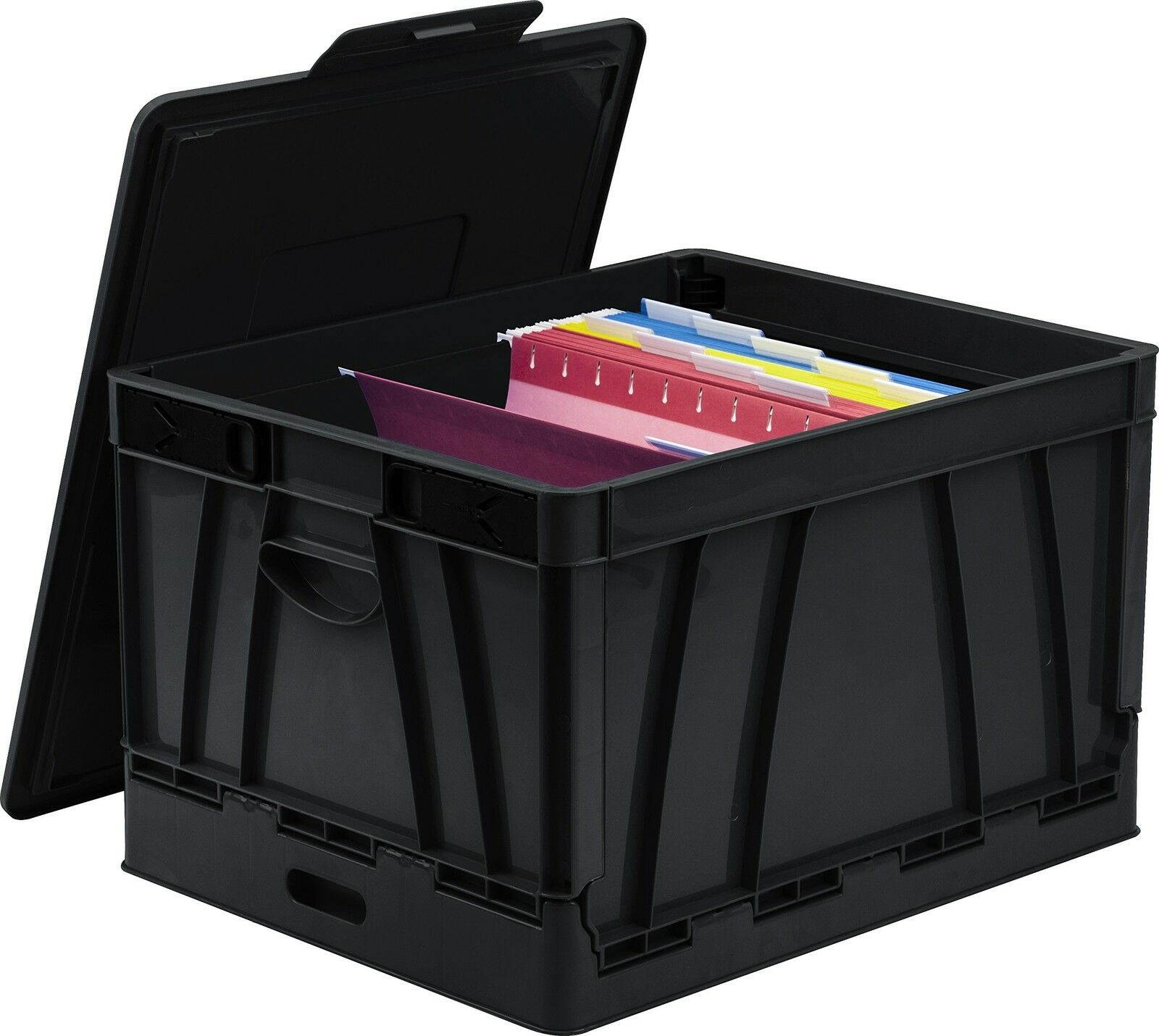 Storex Collapsible Storage Crate - 45 Lb - 9.25 Gal - Media Size Supported: