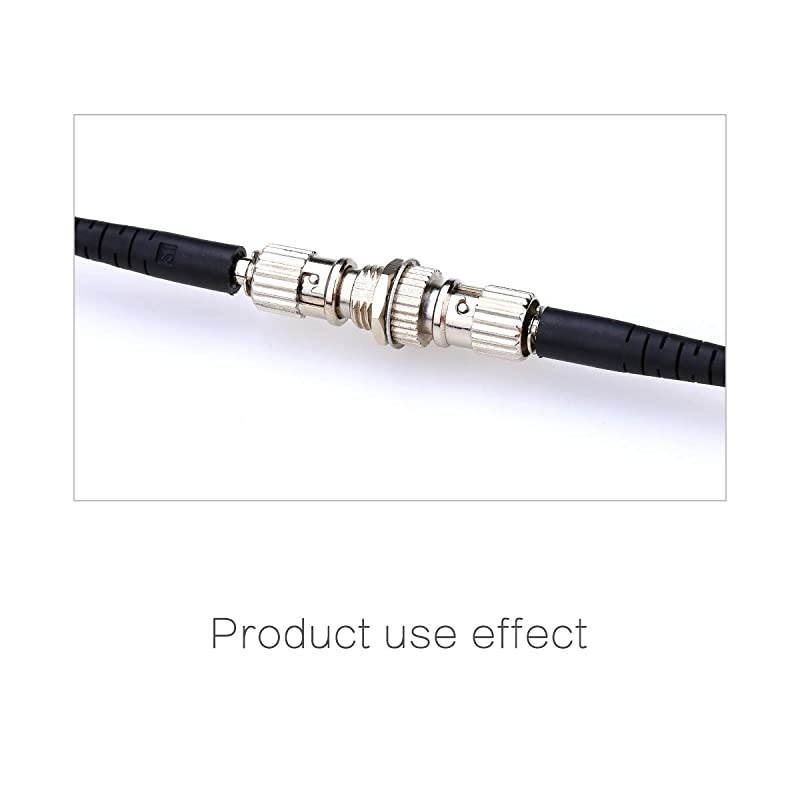 Fiber Optical Coupler ST Female to Female Singlemode SM Simplex Fiber Optical Cable Flange Coupler Yellow