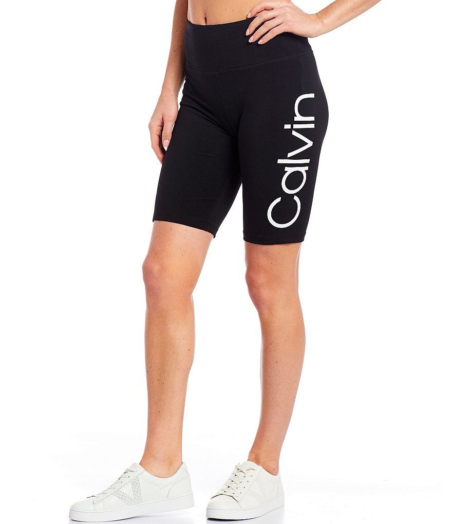 Calvin Klein Performance Calvin Logo High Waist One Pocket Bike Short