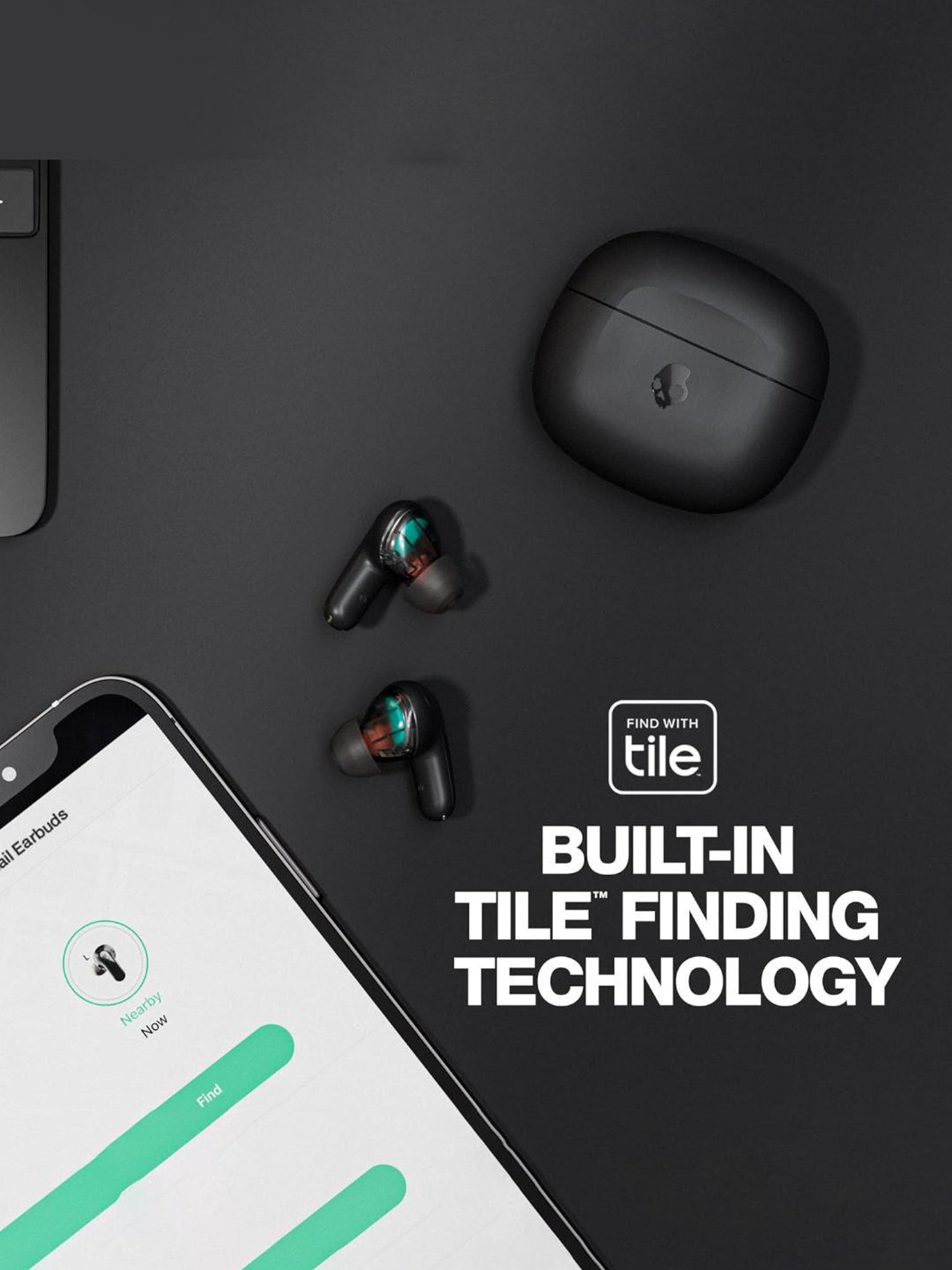 Skullcandy Rail In-Ear BT Earbuds with 42H Battery & Alexa Enabled (Bone Glow Orange, True Wireless)