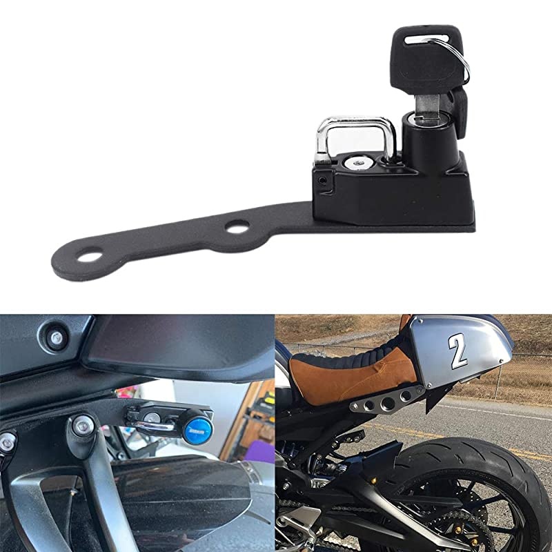 Motorcycle Helmet Lock for Yamaha XSR900 20152016 MT09 20132017 FZ09 20132017 FJ09 20132017 Black