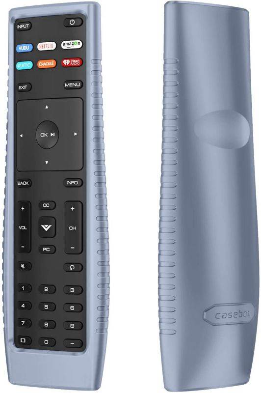 Fintie Remote Case for Vizio XRT136 Smart TV Remote, CaseBot Lightweight Anti-Slip Shockproof Silicone Cover for Vizio XRT136 LCD LED TV Remote Controller, Cloudy Blue