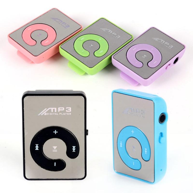 Mini Mirror Clip USB Digital Mp3 Music Player Card(package without )