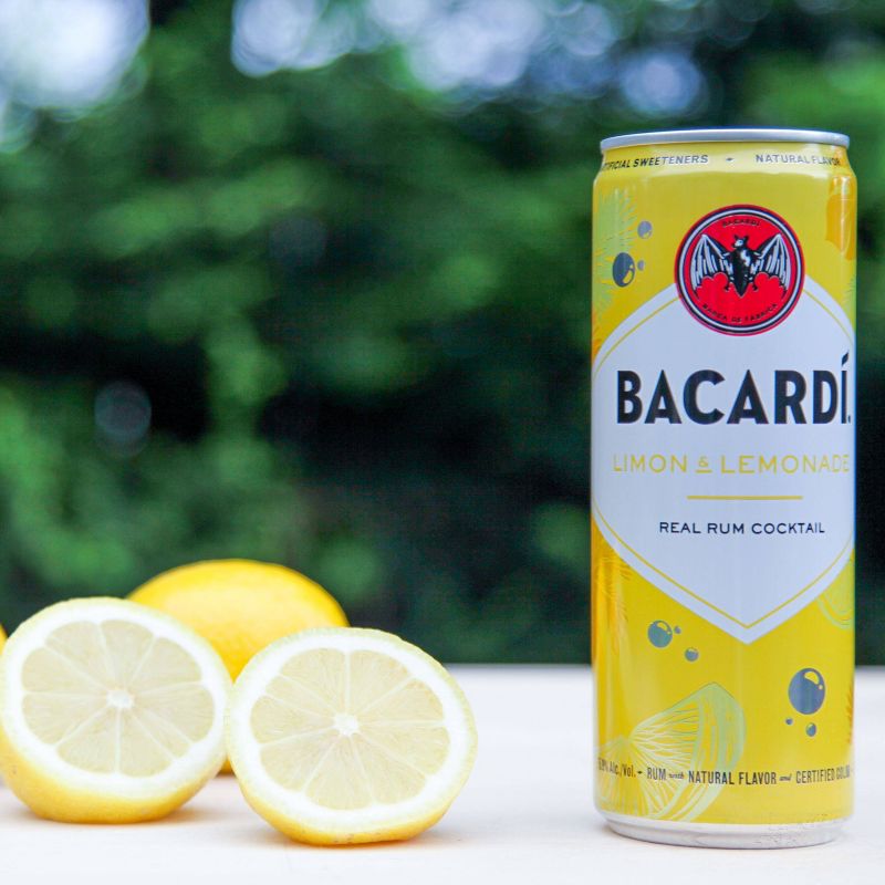 Bacardi Limon & Lemonade Rum Cocktail - 4pk/355ml Cans