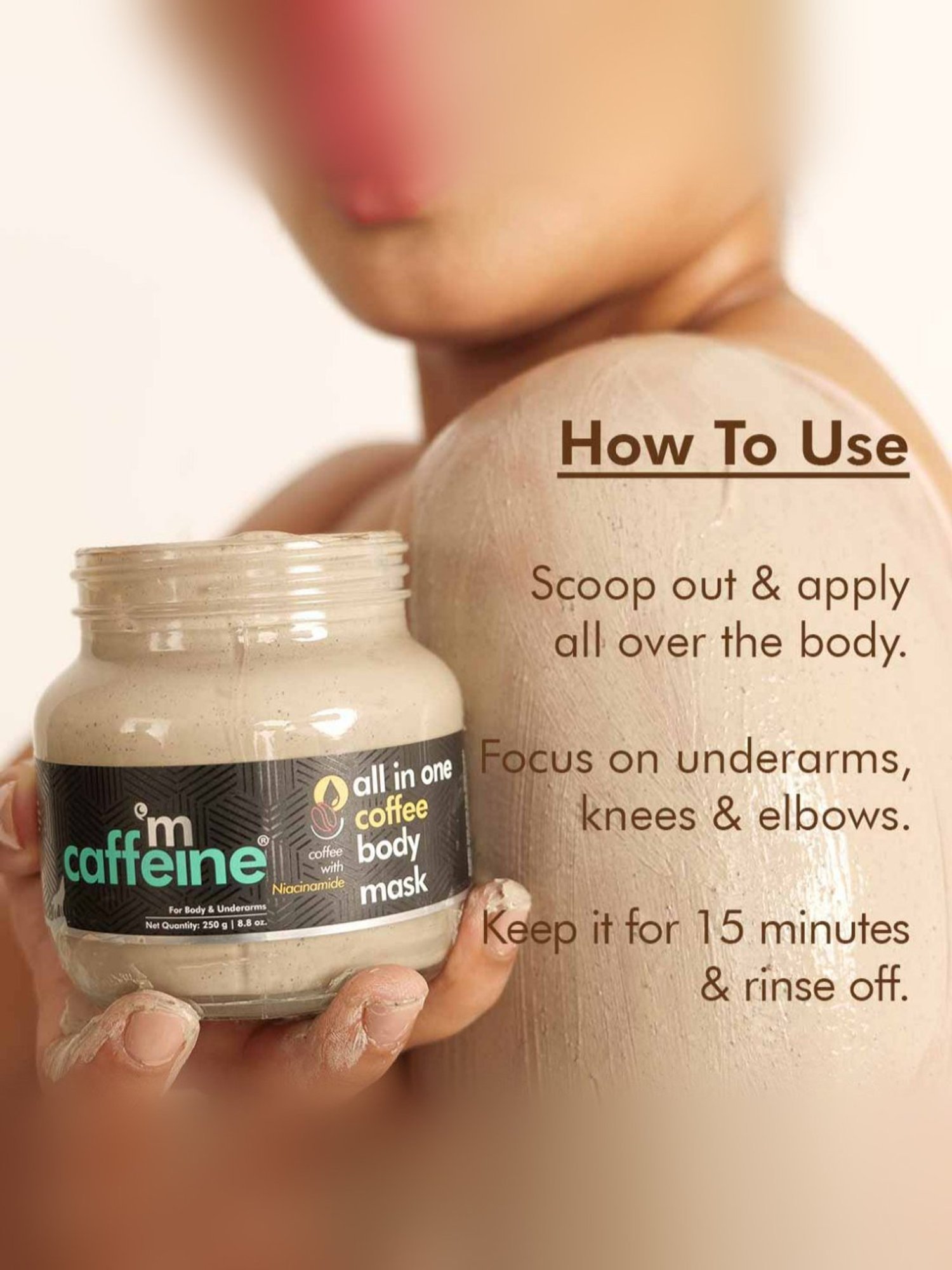mCaffeine All in One Coffee Body Mask - 250 gm