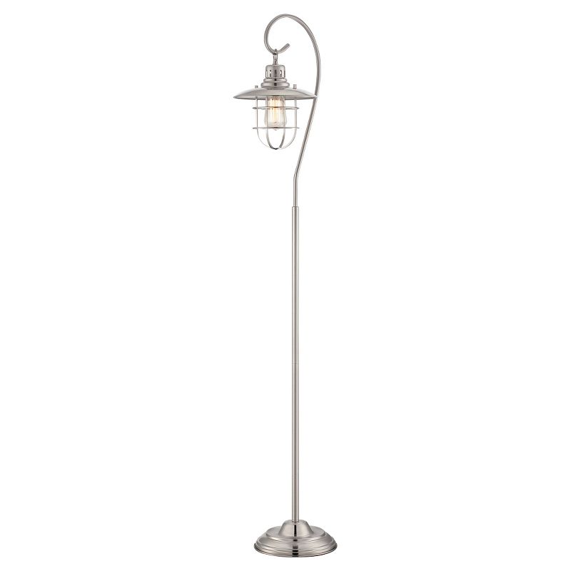 Lanterna II 1 Light Floor Lamp (Includes Light Bulb) Polished Steel - Lite Source