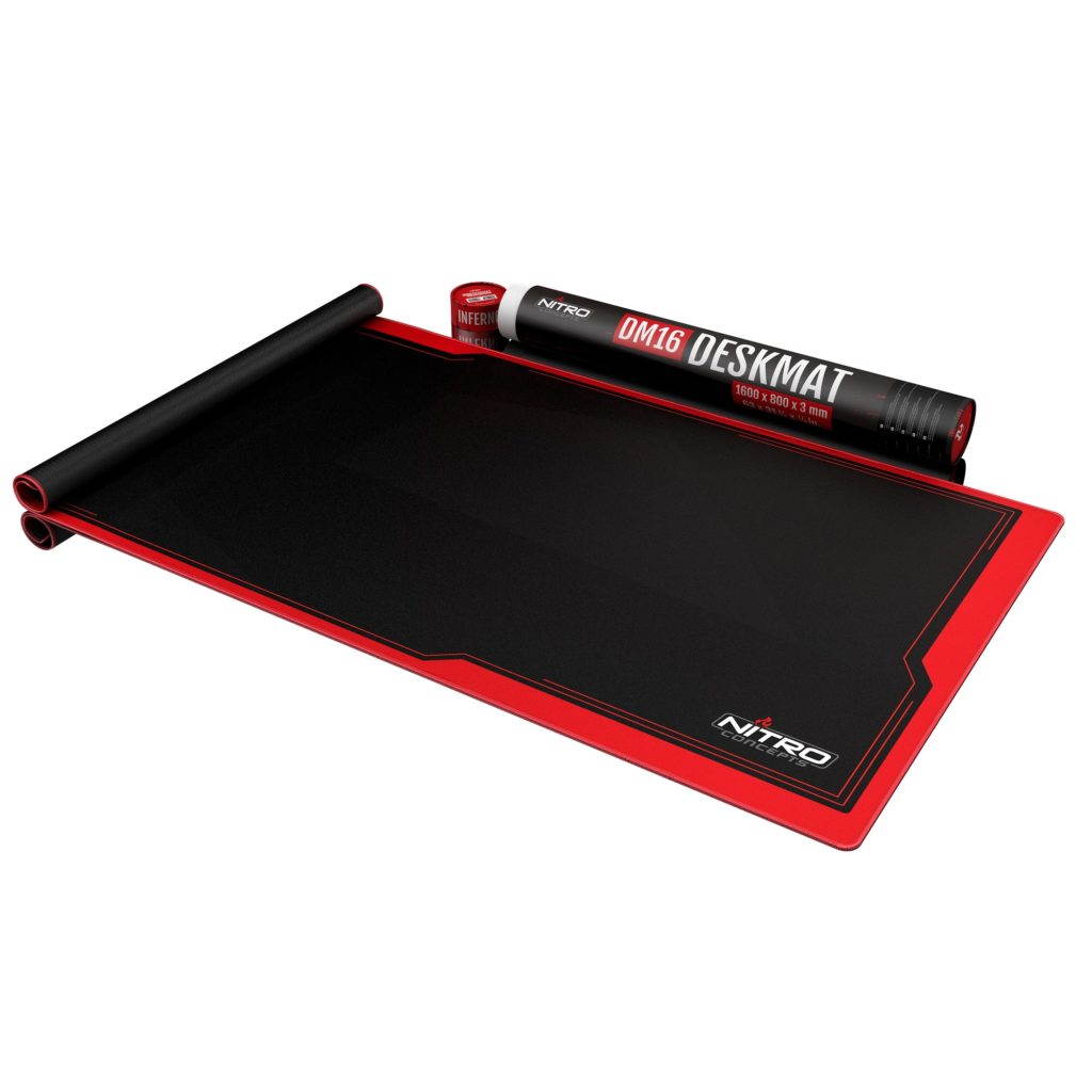Nitro Concepts Deskmat DM12 &ndash; 1200 X 600 MM &ndash; Inferno Red