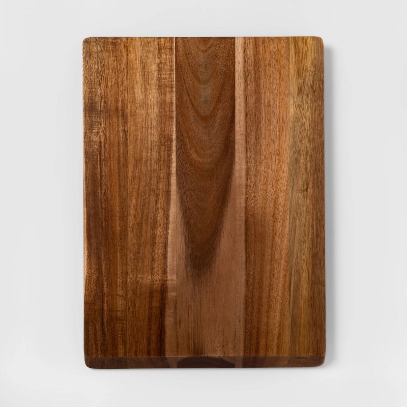 13"x18" Acacia Wood Nonslip Serving and Cutting Board - Made By Design™