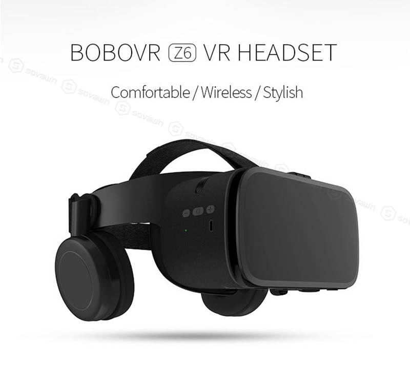 BOBO VR Z6 Wireless Bluetooth 3D Glasses Virtual Reality for Smartphone Immersive Stereo VR Headset Cardboard For iPhone Android