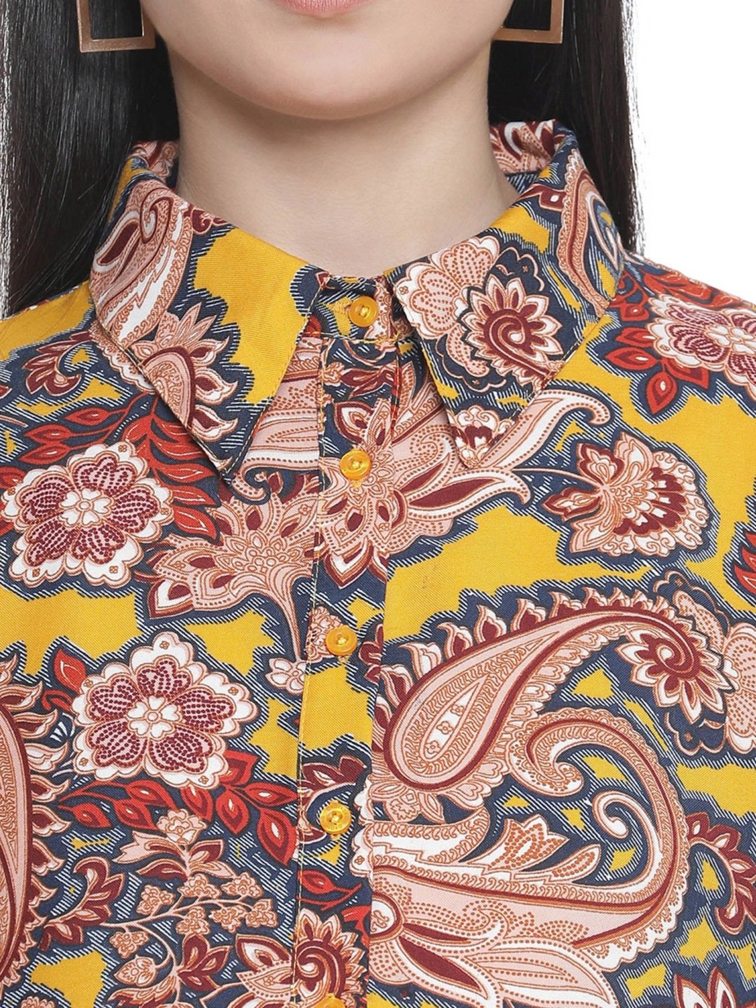 Oxolloxo Yellow Floral Print Maternity Dress