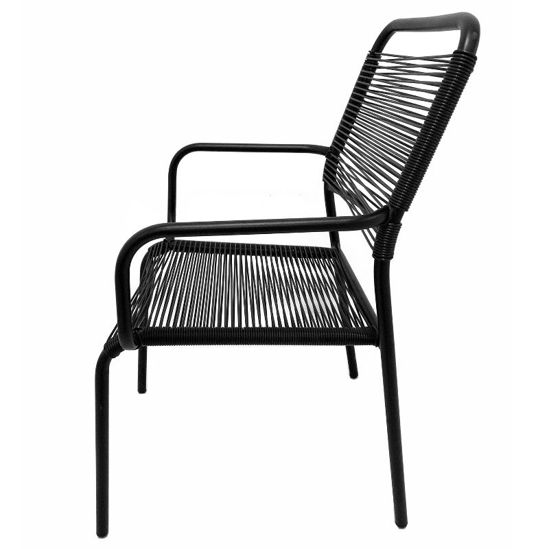 Silas Stack Chair - Black - Haven Way