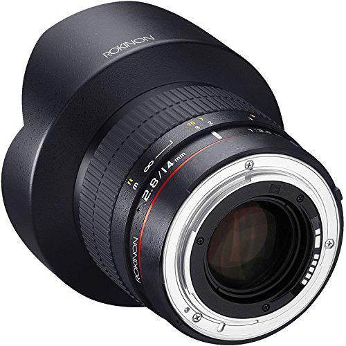 Rokinon 14mm f/2.8 IF ED UMC Manual Focus Lens with AE Chip for Canon EF Camera