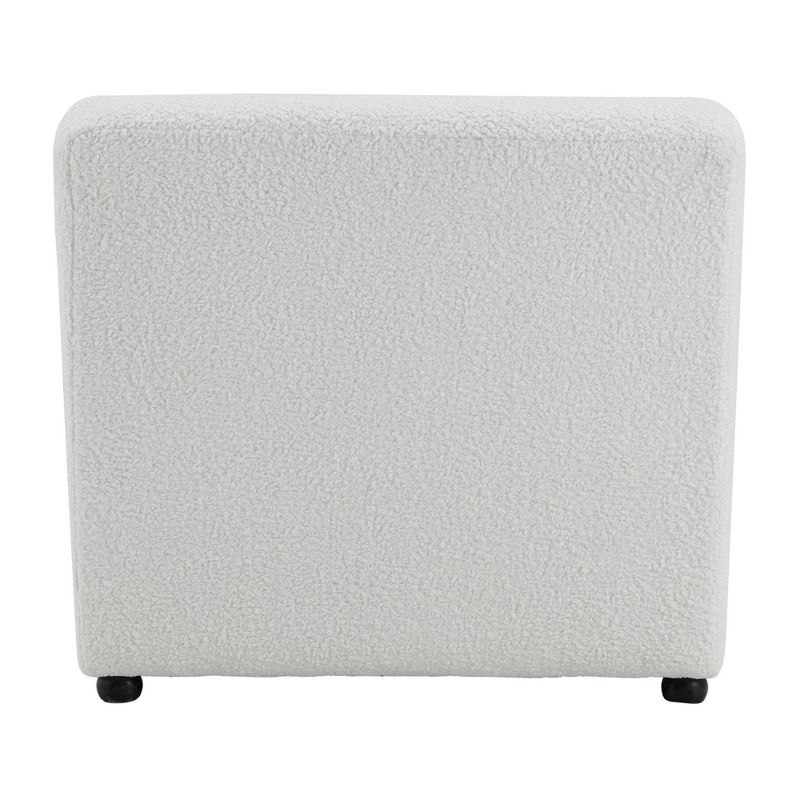 Axelle Faux Sheep Accent Lounger White - Picket House Furnishings