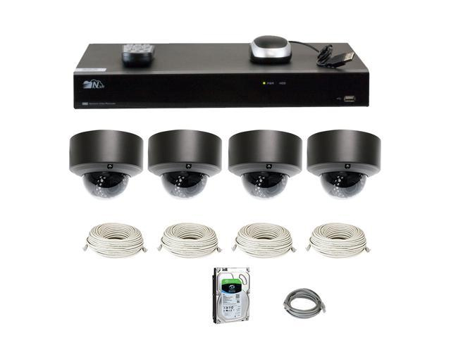 GW Security 32CH H.265 4K NVR 5-Megapixel (2592 x 1520) 4X Optical Zoom Network Plug & Play Video Security System, 32pcs 5MP 1920p 2.8-12mm Motorized Zoom POE Weatherproof Dome IP Cameras