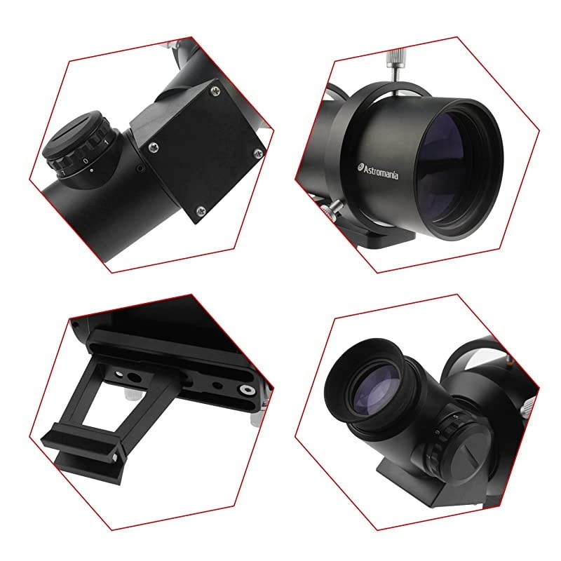6x30 Finder Scope Black Allowing Many Astronomical Objects to Become Visible to Your Eye