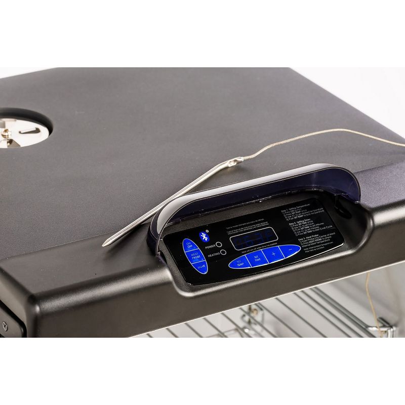 Masterbuilt 20072115 30-Inch Stainless Electric BBQ Food Meat Smoker with Bluetooth Technology and Digital Display