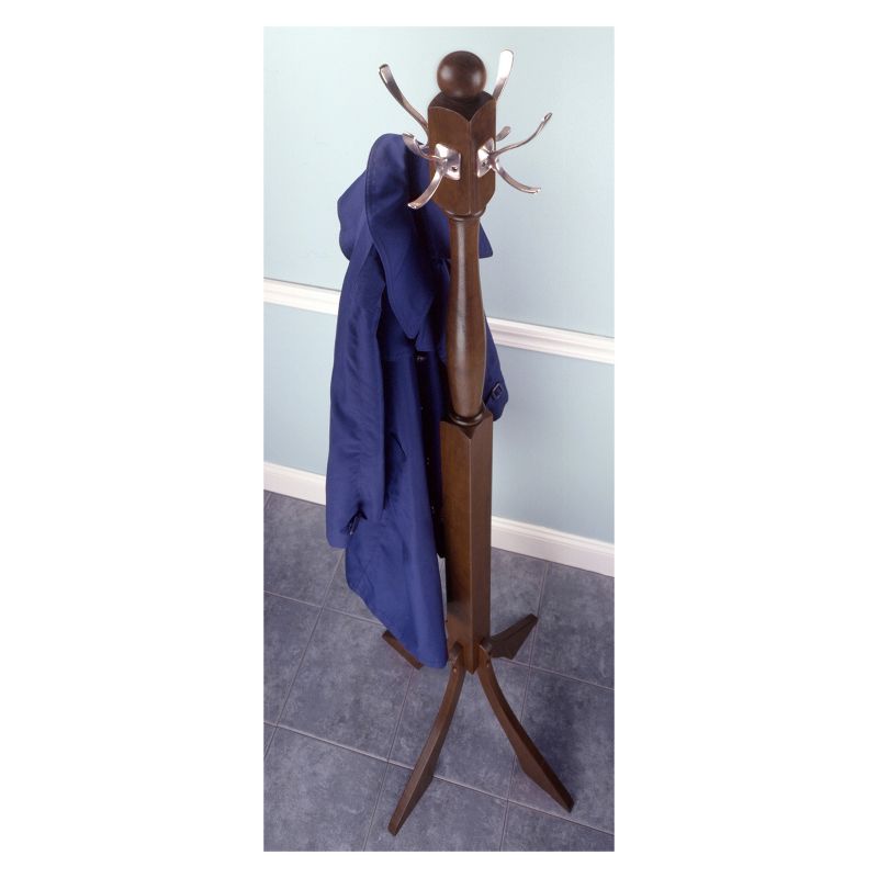 Sherlock Coat Tree - Antique Walnut - Winsome