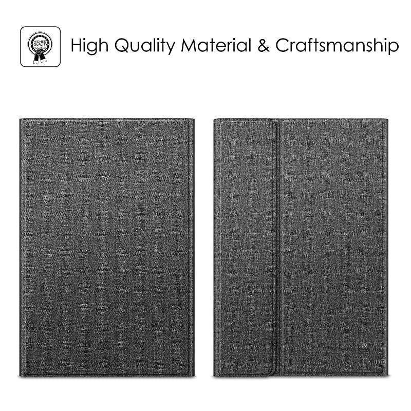 Keyboard Case for Samsung Galaxy Tab S6 10.5" 2019 (Model SM-T860/T865/T867), [Supports S Pen Wireless Charging] Slim Cover w/Detachable Wireless Bluetooth Keyboard, Gray