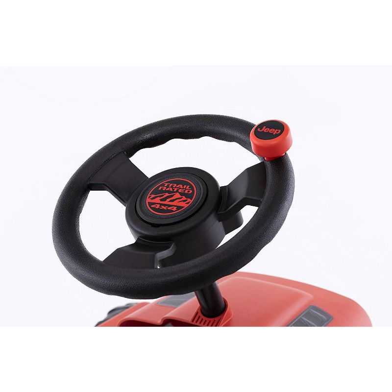 BERG Toys Jeep Buzzy Rubicon Pedal Powered Kids Safe Go Kart, Red