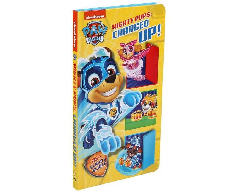 PAW Patrol Mighty Pups Charged Up Lift & Slide - by Maggie Fischer (Board Book)