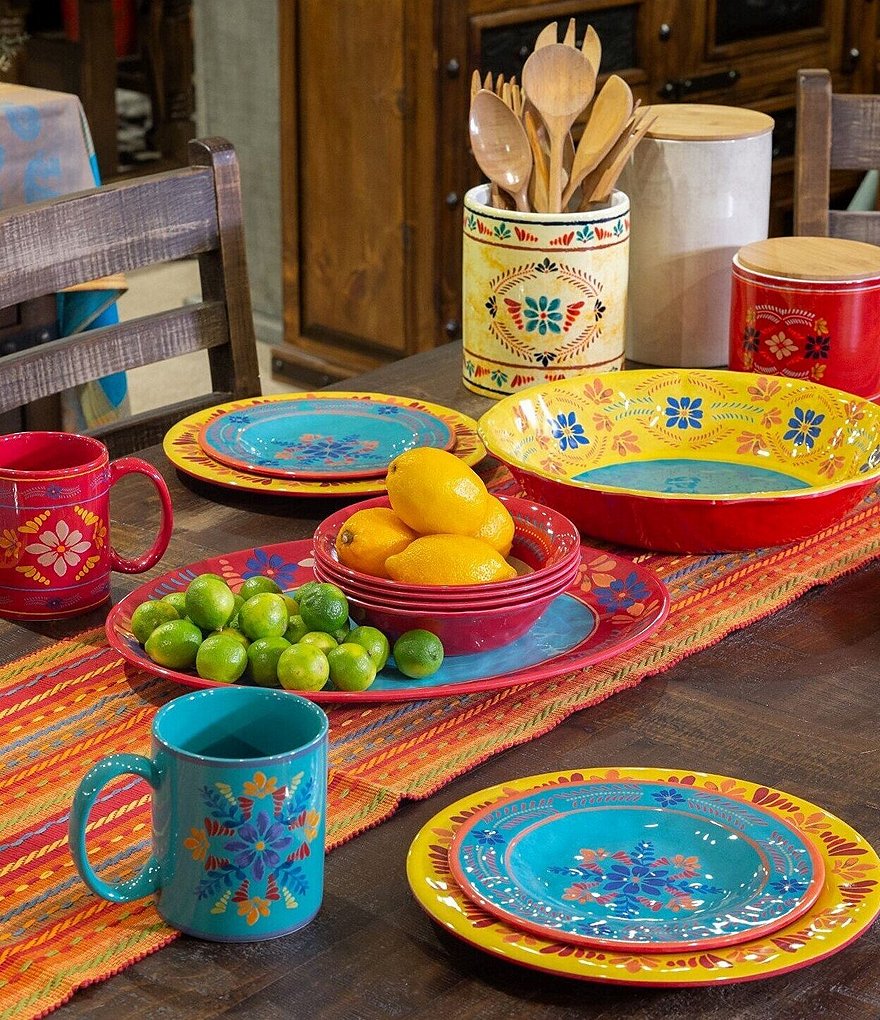 HiEnd Accents Bonita Melamine Collection Serving Bowl