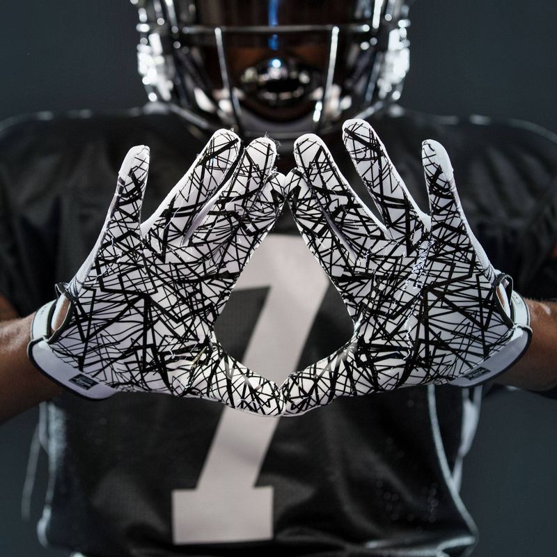 Cutters Game Day Receiver Gloves Youth - White M