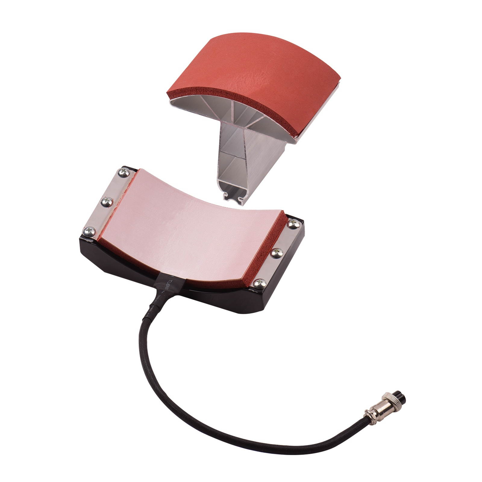 Aibecy Hat Cap Press Mat Pad Heating Transfer Attachment Silica Gel 5.5x3 Inch 110V for Heat Press Machine Hat Heating Machine