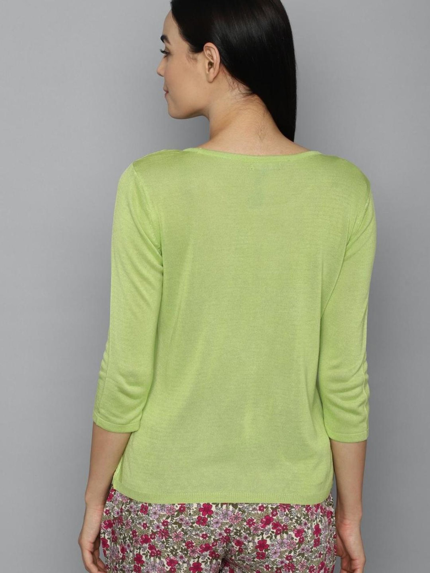 Allen Solly Green Regular Fit T-shirt