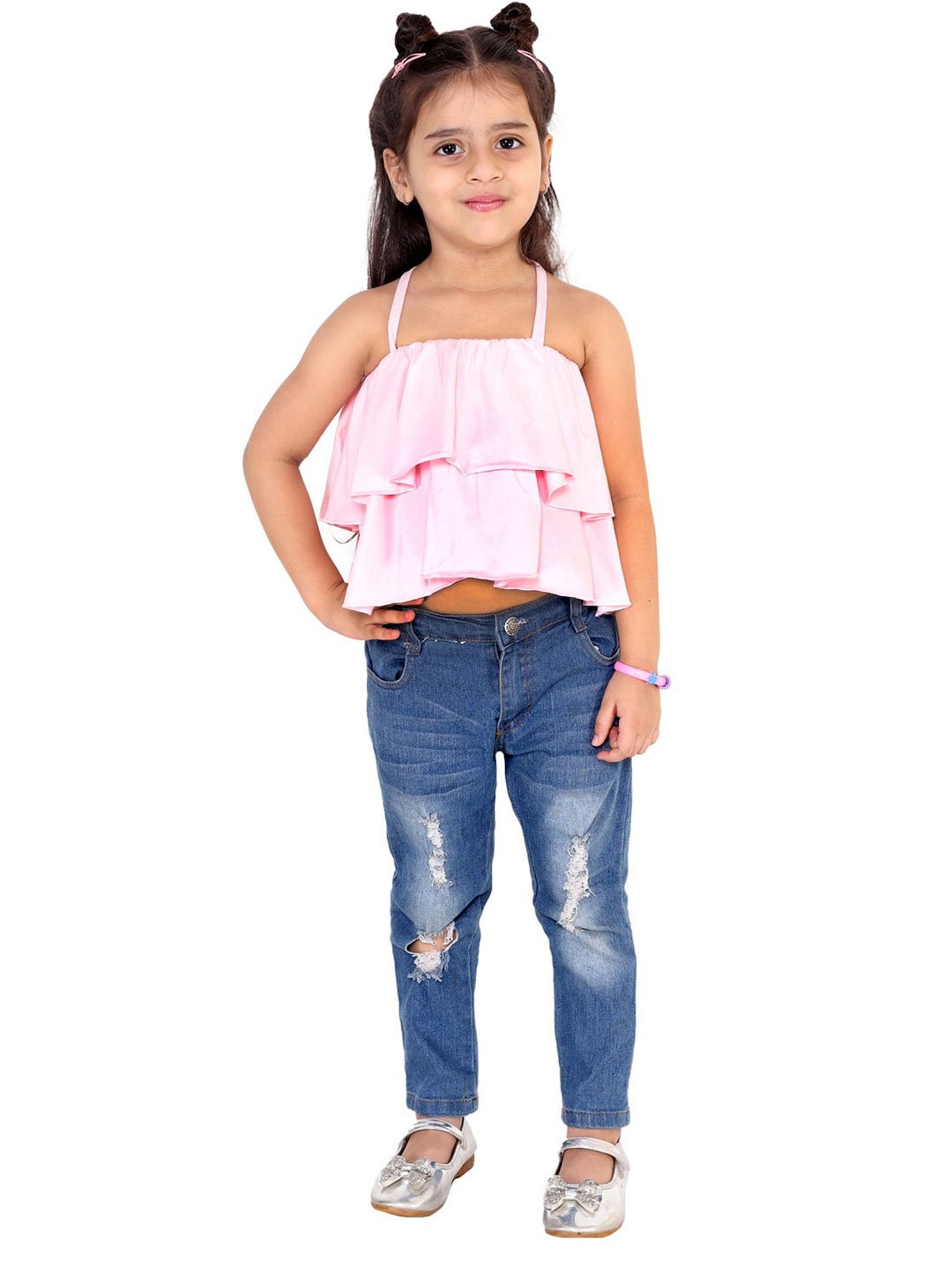 KidsDew Kids Pink Solid Top